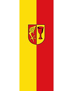 Bandera: Bandera vertical con manga cerrada para potencia Gärtringen |  bandera vertical | 6m² | 400x150cm 