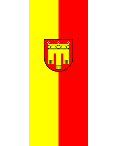 Bandera: Bandera vertical con potencia Herrenberg |  bandera vertical | 3.5m² | 300x120cm 