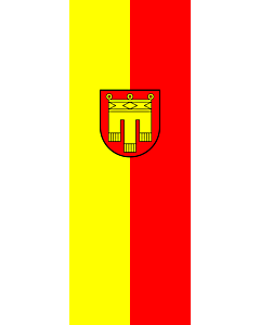 Bandera: Bandera vertical con potencia Herrenberg |  bandera vertical | 6m² | 400x150cm 