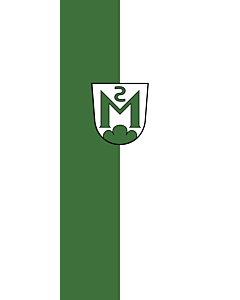 Drapeau: bannière drapau avec tunnel et avec crochets Magstadt |  portrait flag | 3.5m² | 300x120cm 