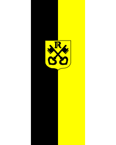 Bandera: Bandera vertical con potencia Renningen |  bandera vertical | 6m² | 400x150cm 