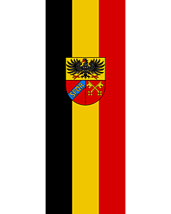 Bandera: Bandera vertical con manga cerrada para potencia Weil der Stadt |  bandera vertical | 6m² | 400x150cm 