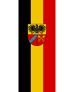 Bandera: Bandera vertical con potencia Weil der Stadt |  bandera vertical | 3.5m² | 300x120cm 
