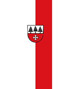 Bandiera: Vertical striscione banner Jettingen |  bandiera ritratto | 6m² | 400x150cm 