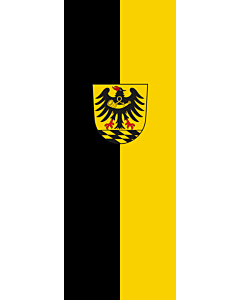 Bandera: Bandera vertical con manga cerrada para potencia Esslingen (Kreis) |  bandera vertical | 6m² | 400x150cm 