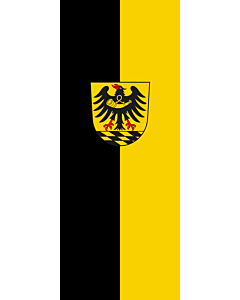 Bandera: Bandera vertical con potencia Esslingen (Kreis) |  bandera vertical | 3.5m² | 300x120cm 