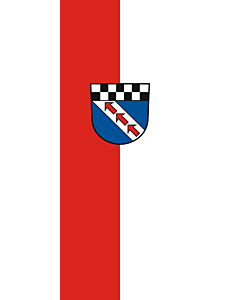 Bandera: Bandera vertical con manga cerrada para potencia Bempflingen |  bandera vertical | 3.5m² | 300x120cm 