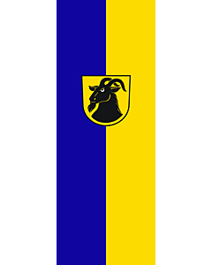 Bandera: Bandera vertical con manga cerrada para potencia Beuren |  bandera vertical | 6m² | 400x150cm 