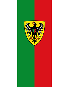 Ausleger-Flagge:  Esslingen am Neckar  |  Hochformat Fahne | 3.5m² | 300x120cm 