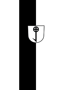 Vertical Hanging Beam Flag: Frickenhausen |  portrait flag | 6m² | 64sqft | 400x150cm | 13x5ft 