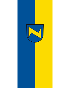 Bandiera: Neckartenzlingen |  bandiera ritratto | 3.5m² | 300x120cm 