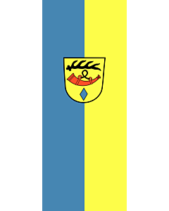 Ausleger-Flagge:  Nürtingen  |  Hochformat Fahne | 3.5m² | 300x120cm 