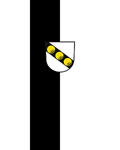 Bandera: Bandera vertical con manga cerrada para potencia Wernau (Neckar) |  bandera vertical | 3.5m² | 300x120cm 