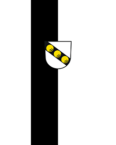 Vertical Hanging Beam Flag: Wernau (Neckar) |  portrait flag | 6m² | 64sqft | 400x150cm | 13x5ft 