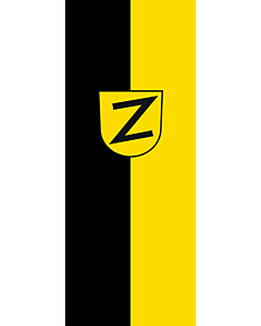 Vertical Hanging Swivel Crossbar Banner Flag: Wolfschlugen |  portrait flag | 3.5m² | 38sqft | 300x120cm | 10x4ft 