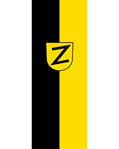 Vertical Hanging Swivel Crossbar Banner Flag: Wolfschlugen |  portrait flag | 6m² | 64sqft | 400x150cm | 13x5ft 