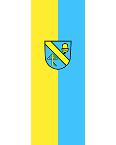 Ausleger-Flagge:  Aichwald  |  Hochformat Fahne | 6m² | 400x150cm 