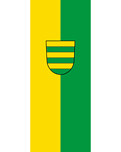 Vertical Hanging Beam Flag: Filderstadt |  portrait flag | 3.5m² | 38sqft | 300x120cm | 10x4ft 