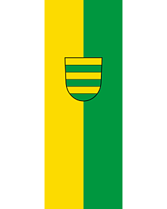Vertical Hanging Beam Flag: Filderstadt |  portrait flag | 6m² | 64sqft | 400x150cm | 13x5ft 
