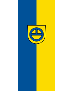 Bandera: Bandera vertical con manga cerrada para potencia Leinfelden-Echterdingen |  bandera vertical | 3.5m² | 300x120cm 