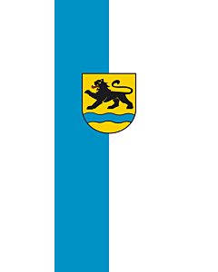 Vertical Hanging Swivel Crossbar Banner Flag: Birenbach |  portrait flag | 3.5m² | 38sqft | 300x120cm | 10x4ft 