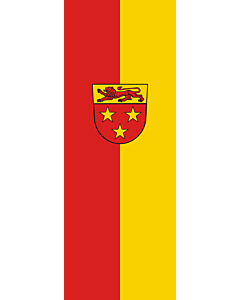 Bandera: Bandera vertical con manga cerrada para potencia Donzdorf |  bandera vertical | 6m² | 400x150cm 