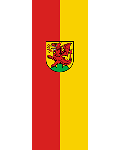 Flag: Drackenstein |  portrait flag | 6m² | 64sqft | 400x150cm | 13x5ft 