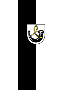 Bandera: Bandera vertical con manga cerrada para potencia Dürnau |  bandera vertical | 3.5m² | 300x120cm 