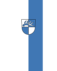 Vertical Hanging Beam Flag: Eislingen/Fils |  portrait flag | 3.5m² | 38sqft | 300x120cm | 10x4ft 