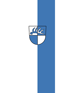 Vertical Hanging Swivel Crossbar Banner Flag: Eislingen/Fils |  portrait flag | 6m² | 64sqft | 400x150cm | 13x5ft 