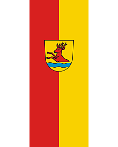 Bandera: Bandera vertical con manga cerrada para potencia Ottenbach |  bandera vertical | 3.5m² | 300x120cm 