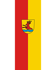 Bandera: Bandera vertical con manga cerrada para potencia Ottenbach |  bandera vertical | 6m² | 400x150cm 