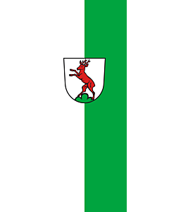 Bandera: Bandera vertical con manga cerrada para potencia Rechberghausen |  bandera vertical | 3.5m² | 300x120cm 