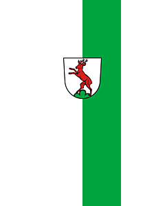 Bandera: Bandera vertical con manga cerrada para potencia Rechberghausen |  bandera vertical | 6m² | 400x150cm 