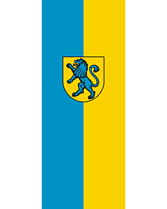 Ausleger-Flagge:  Salach  |  Hochformat Fahne | 3.5m² | 300x120cm 