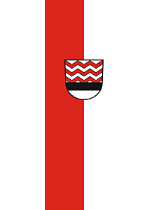 Bandera: Bandera vertical con manga cerrada para potencia Süßen |  bandera vertical | 6m² | 400x150cm 