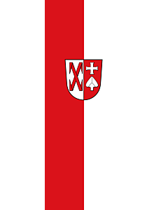 Drapeau: bannière drapau avec tunnel et avec crochets Ditzingen |  portrait flag | 6m² | 400x150cm 