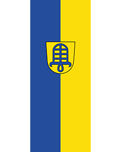 Flag: Hemmingen |  portrait flag | 3.5m² | 38sqft | 300x120cm | 10x4ft 