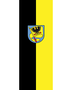 Flag: Ludwigsburg |  portrait flag | 6m² | 64sqft | 400x150cm | 13x5ft 