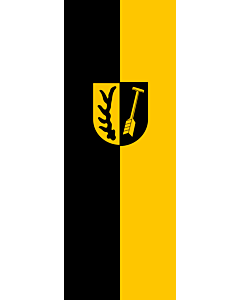 Flag: Oberriexingen |  portrait flag | 6m² | 64sqft | 400x150cm | 13x5ft 