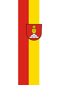 Flag: Steinheim an der Murr |  portrait flag | 6m² | 64sqft | 400x150cm | 13x5ft 