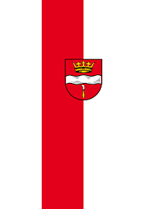 Vertical Hanging Beam Flag: Winterbach |  portrait flag | 3.5m² | 38sqft | 300x120cm | 10x4ft 