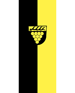 Vertical Hanging Beam Flag: Weinstadt |  portrait flag | 3.5m² | 38sqft | 300x120cm | 10x4ft 