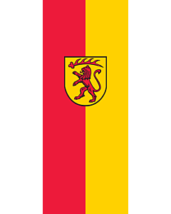 Vertical Hanging Beam Flag: Veringenstadt |  portrait flag | 3.5m² | 38sqft | 300x120cm | 10x4ft 
