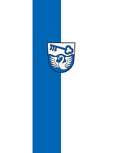 Vertical Hanging Beam Flag: Sauldorf |  portrait flag | 6m² | 64sqft | 400x150cm | 13x5ft 