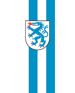 Flagge:  Ingolstadt  |  Hochformat Fahne | 6m² | 400x150cm 