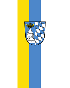 Flag: Altötting (Kreis) |  portrait flag | 3.5m² | 38sqft | 300x120cm | 10x4ft 