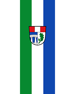 Bandera: Bandera vertical con manga cerrada para potencia Emmerting |  bandera vertical | 6m² | 400x150cm 