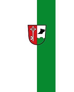Ausleger-Flagge:  Erlbach  |  Hochformat Fahne | 3.5m² | 300x120cm 