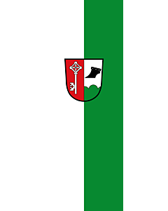 Vertical Hanging Beam Flag: Erlbach |  portrait flag | 6m² | 64sqft | 400x150cm | 13x5ft 